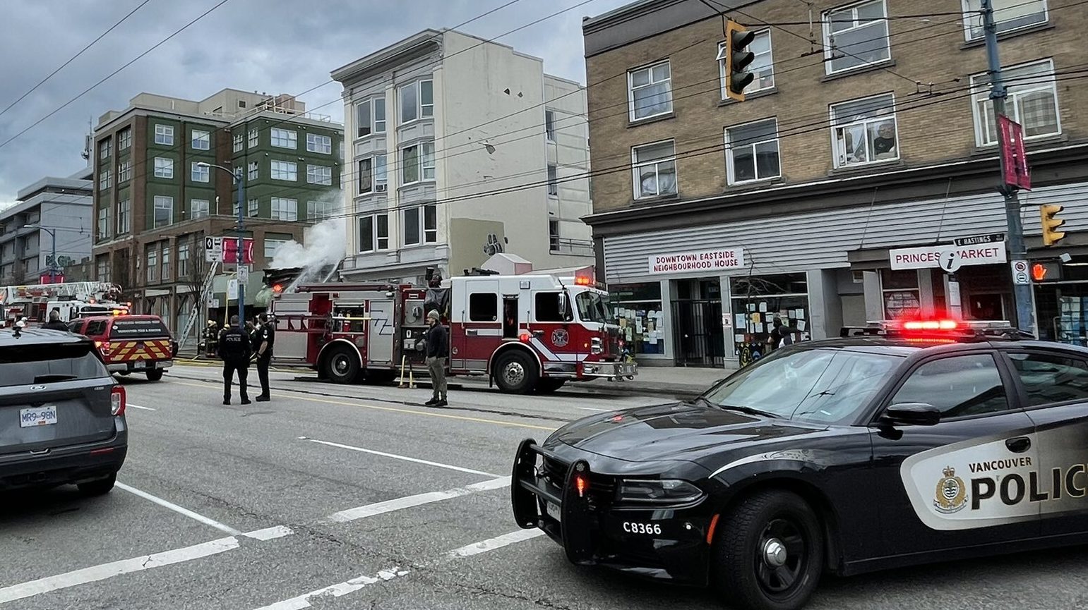 Crews Fight East Hastings Building Fire Citynews Vancouver