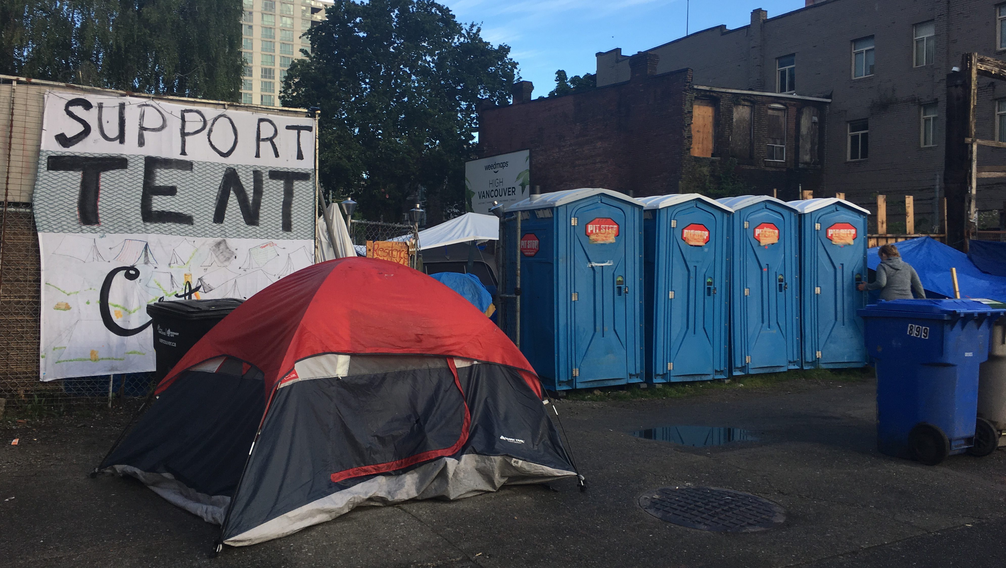 Campers march to new site as tent city eviction looms CityNews Vancouver