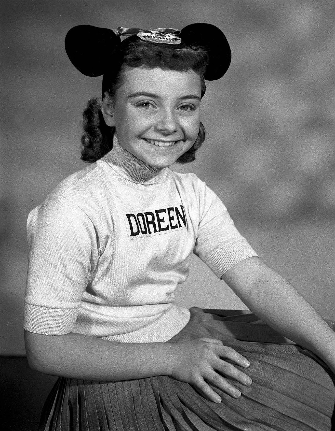 This undated photo released by Disney, shows Disney Mouseketeer Doreen Trac...