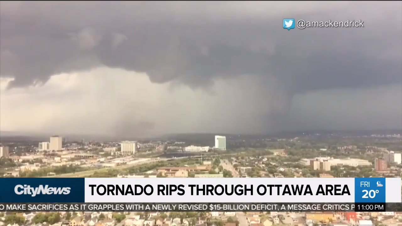Tens of thousands without power following tornado in Ottawa region