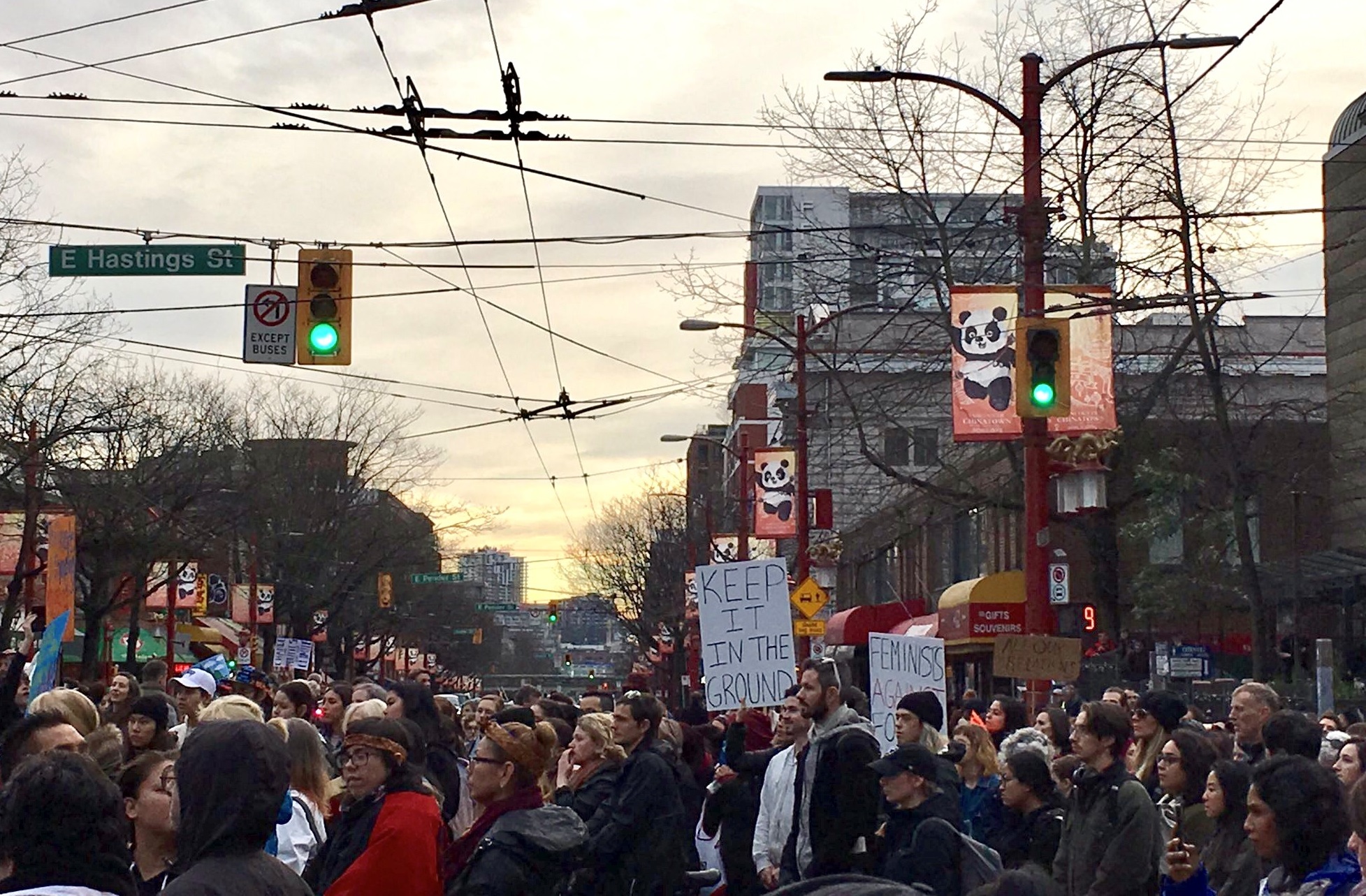 'Get off of our land': protesters march in Vancouver supporting Wet ...