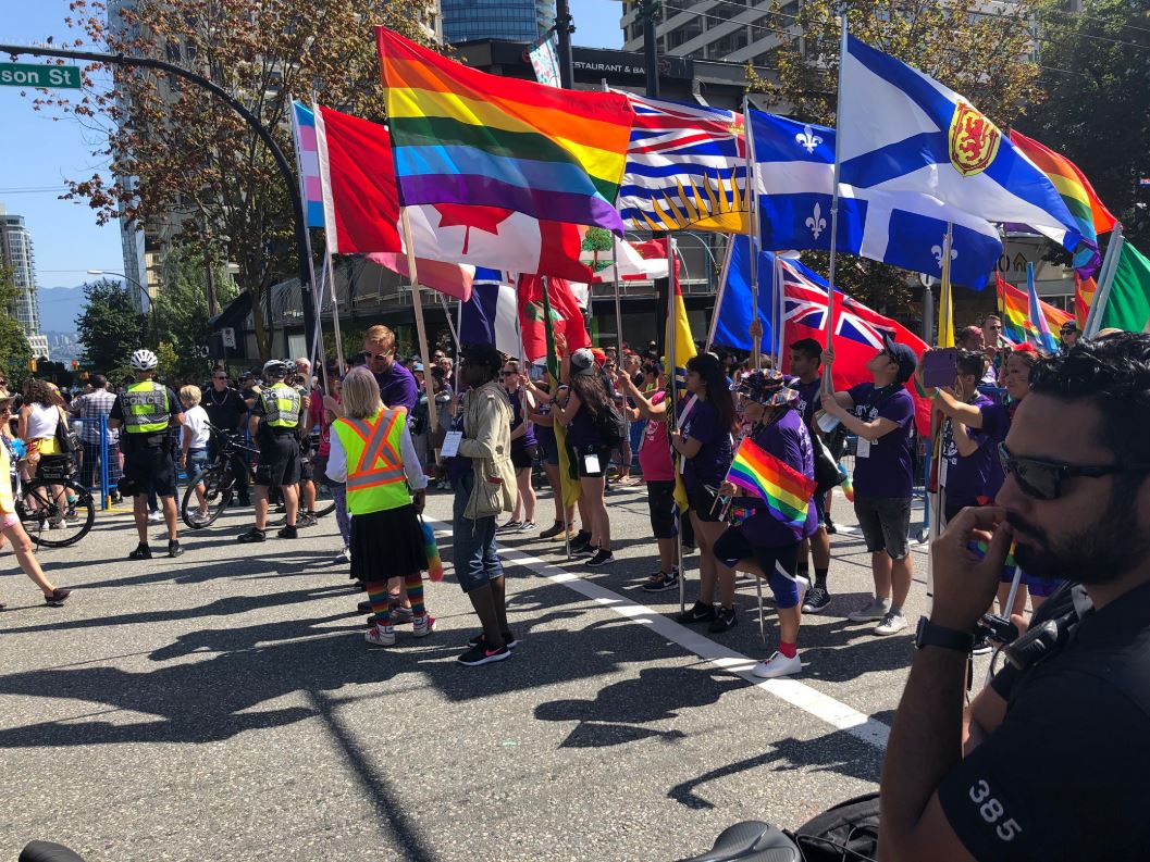 Pride Parade takes over downtown Vancouver streets in colourful