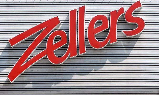 Zellers logo at a former store in North Vancouver in 2012. THE CANADIAN PRESS/Jonathan Hayward