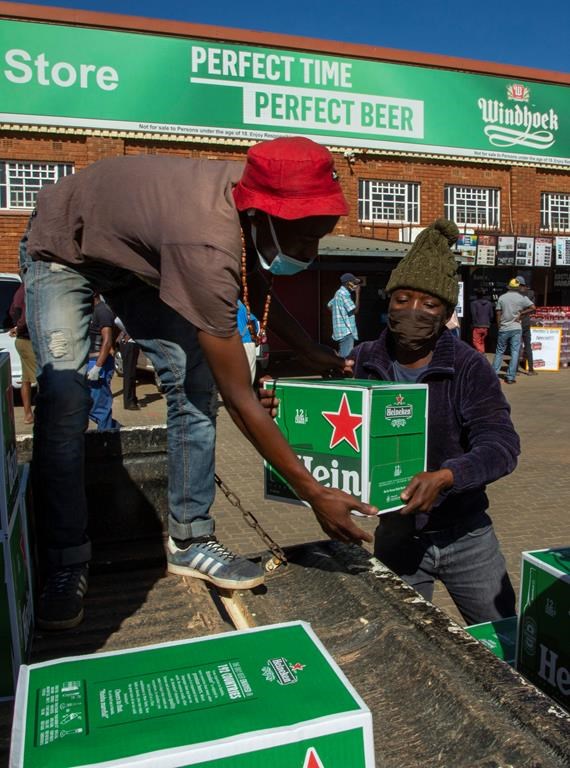 South Africa eases; liquor is sold, school openings delayed CityNews