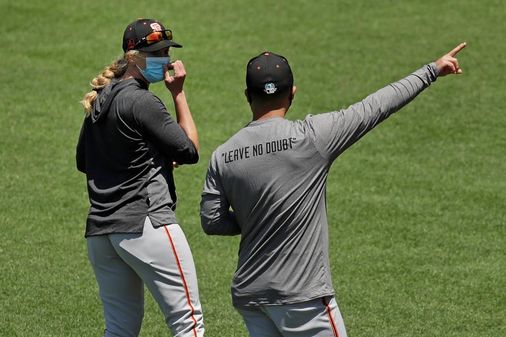 Giants' Alyssa Nakken, MLB's first woman on-field coach, sends jersey to  the Baseball Hall of Fame 