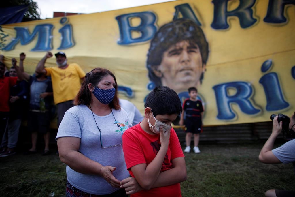 Argentina's soccer fans weep for superhero Diego Maradona Boca