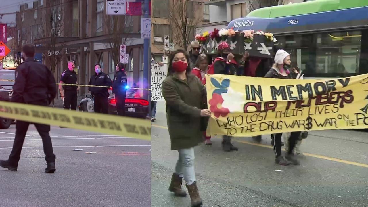 Downtown Eastside community holds vigil for victim of police shooting ...
