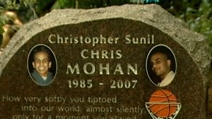 Chris Mohan gravestone