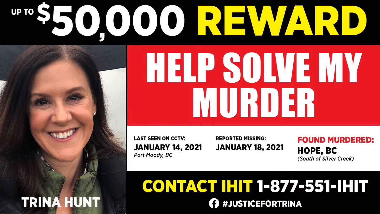 trina hunt reward