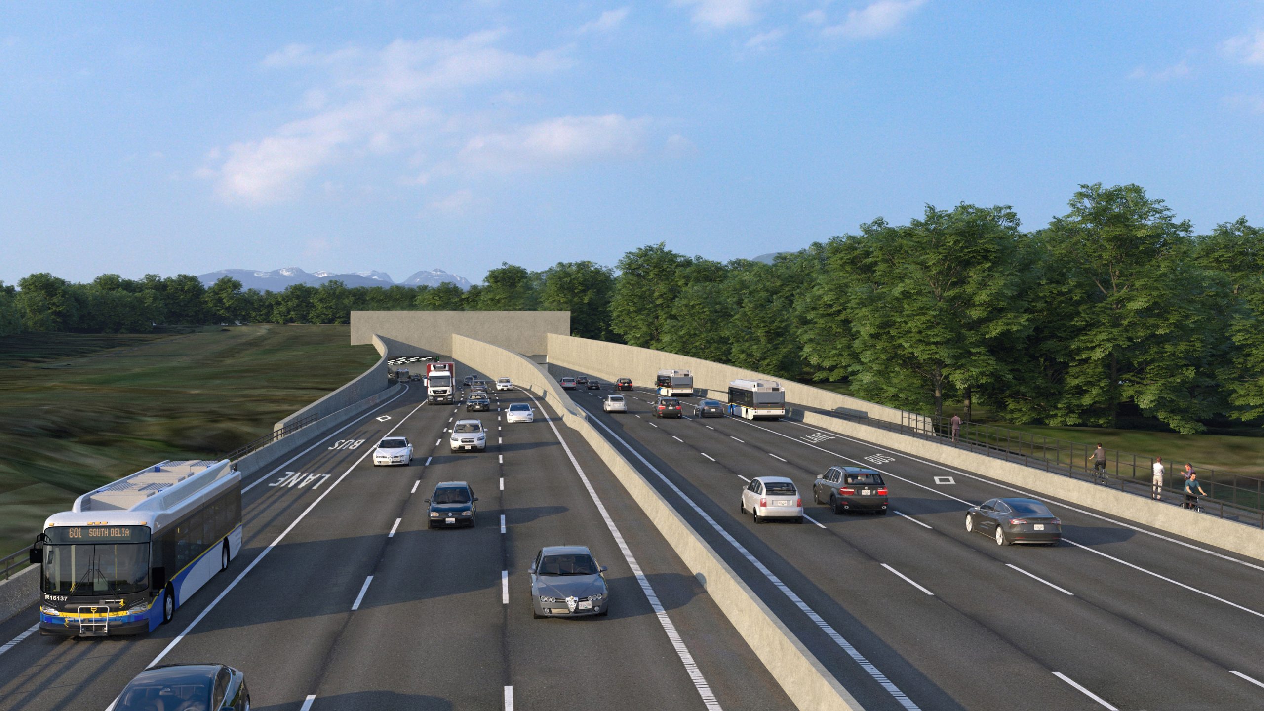 A rendering of the Massey Tunnel replacement