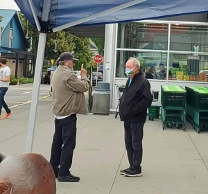 Ivan Scott and Surrey Mayor Doug McCallum