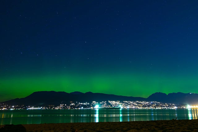 A view from Vancouver's Spanish Banks in October 2021.