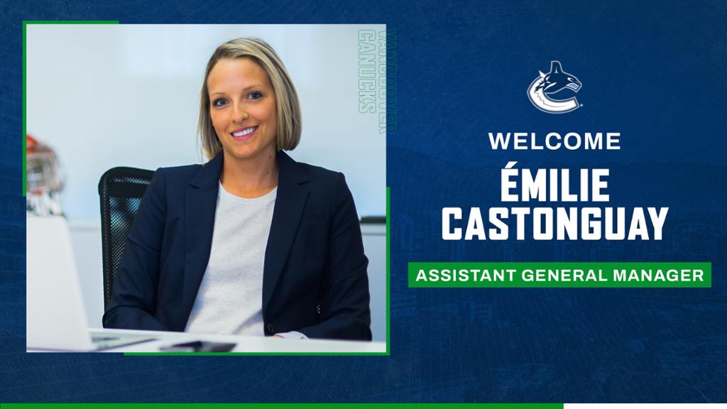Vancouver Canucks name first female assistant GM in team history