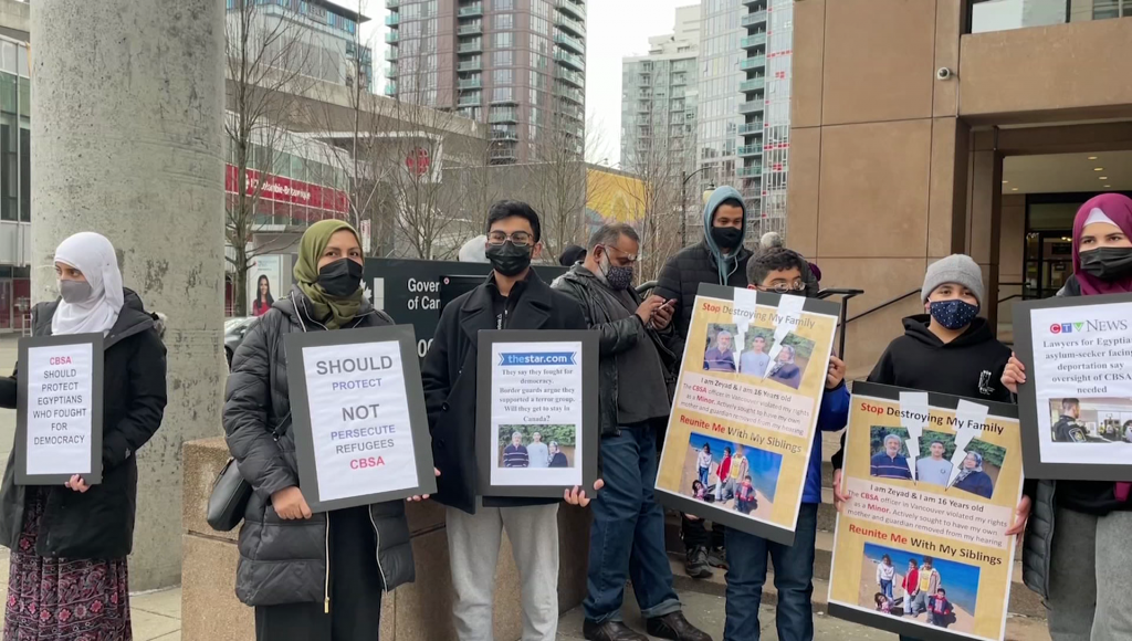 Protestors accuse Vancouver CBSA office of Islamophobia in handling cases  of Egyptian families | CityNews Vancouver