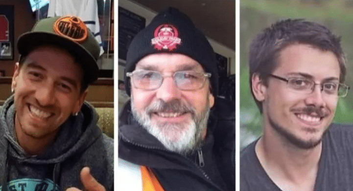 Dylan Paradis, Andrew Dockrell and Daniel Waldenberger-Bulmer were killed when a train derailed near Field, B.C. in 2019