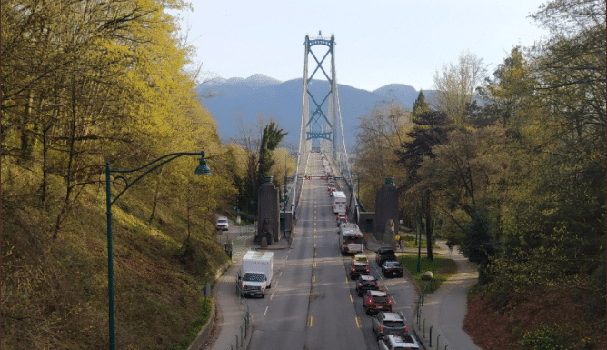 Lions Gate Bridge traffic stopped due to protests