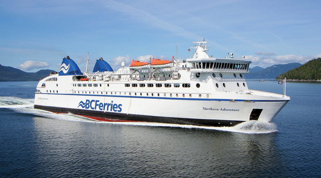 The Norther Adventure vessel of BC Ferries