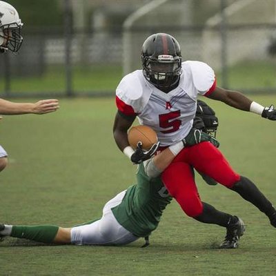 A photo taken of Samwel Uko playing football. (Courtesy: Twitter/@samweluko)
