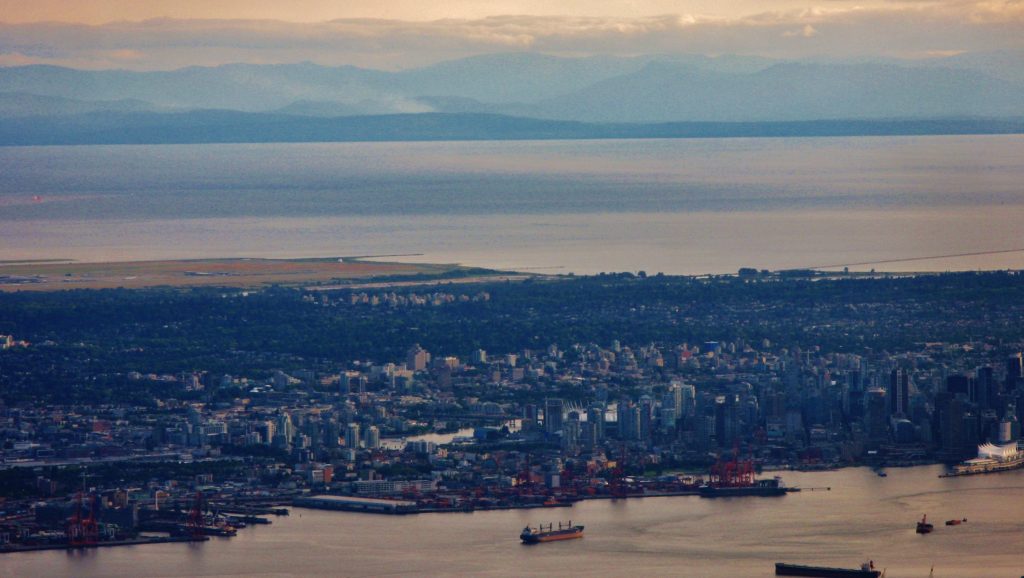 A view of Vancouver, including the downtown core, shot from the North Shore