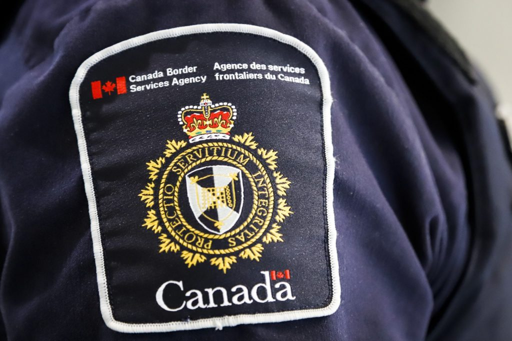 A Canada Border Services Agency (CBSA) patch