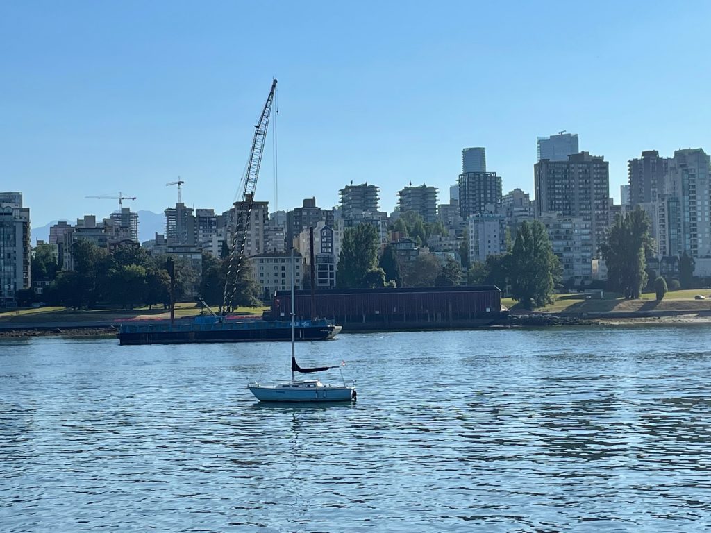 Barge at English Bay