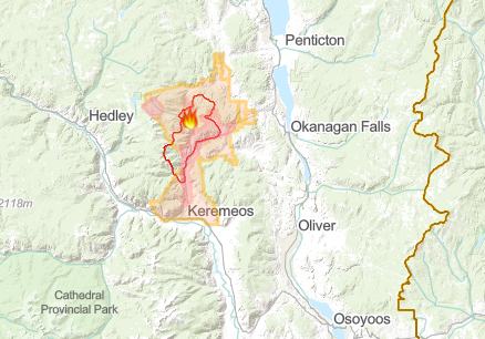 Keremeos Creek wildfire