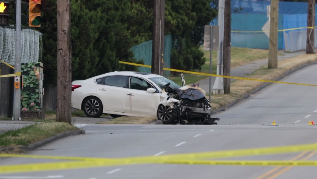 Two dead after New Westminster traffic stop leads to crash