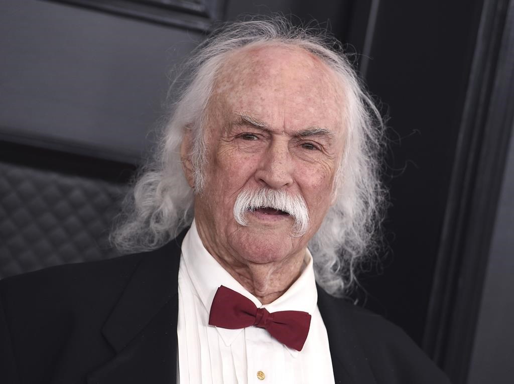 David Crosby arrives at the 62nd annual Grammy Awards on Jan. 26, 2020, in Los Angeles in this file photo
