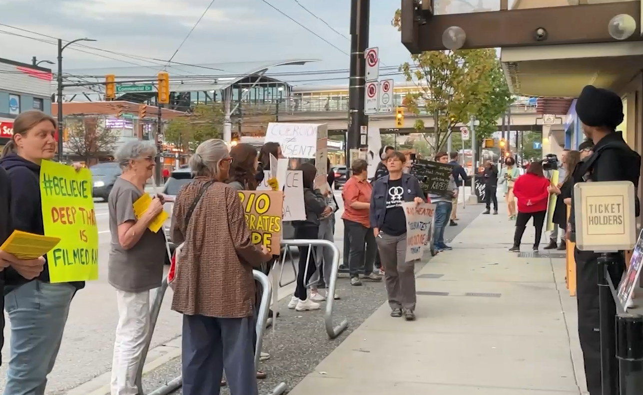 Forced To Deepthroat Porn - Rio Theatre's 'Deep Throat' screening protested | CityNews Vancouver