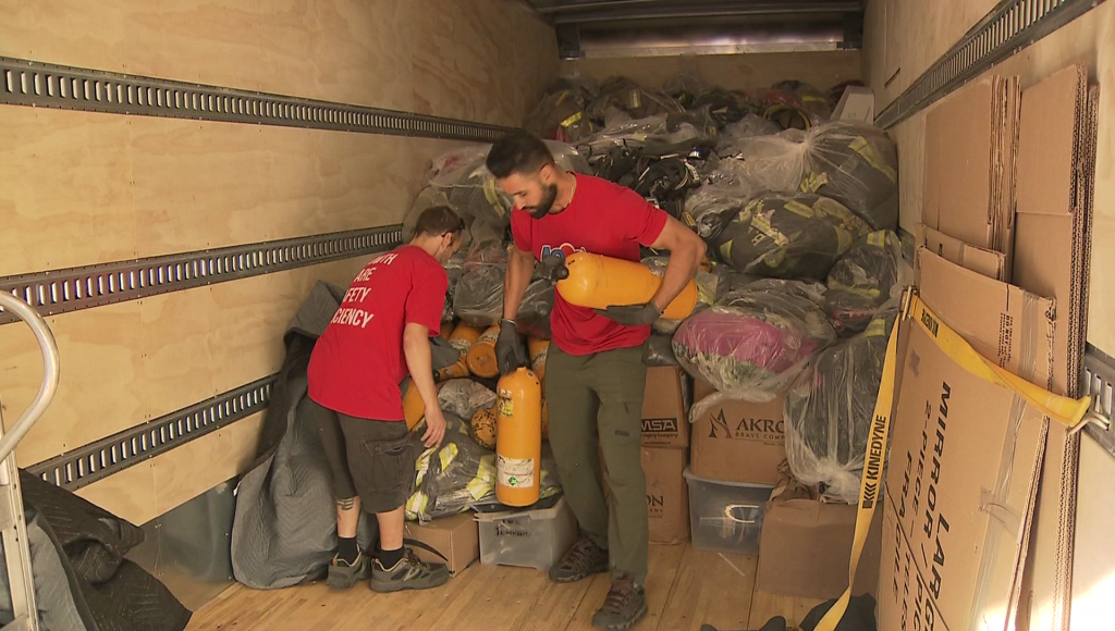 Vancouver’s Firefighters Without Borders Canada shipment gear donate Philippines