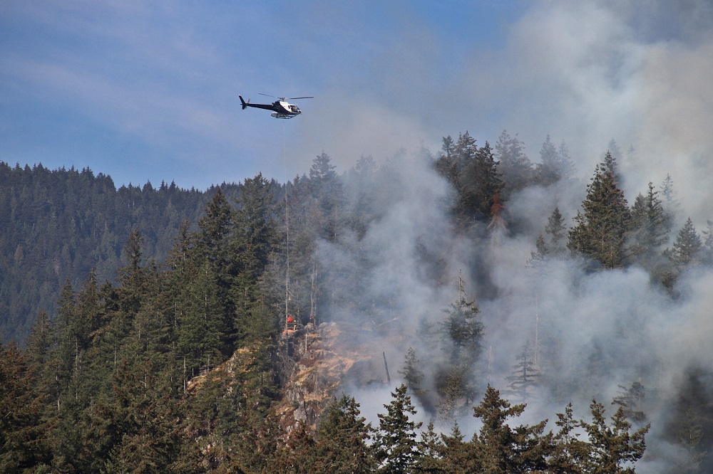 Minnekhada Regional Park wildfire on Saturday, October 3rd.