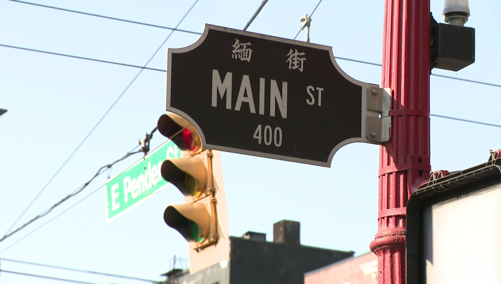 Main Street Sign Chinatown