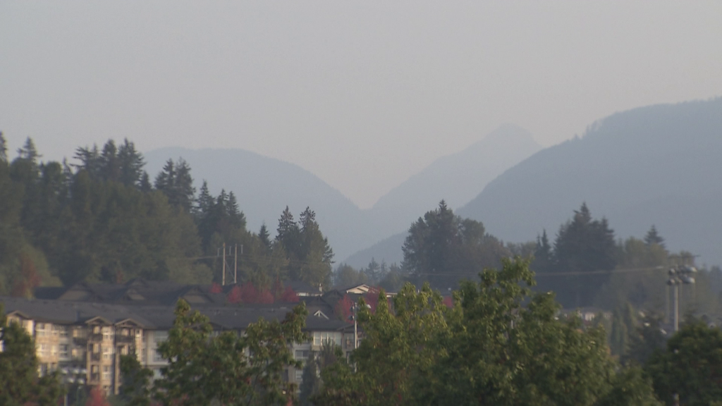 Smoky skies in Coquitlam