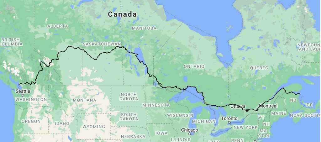 An adventurer from Victoria, Bert Ter Hart, has completed a massive challenge, paddling and portaging his canoe alone across Canada. (Bert Ter Hart)