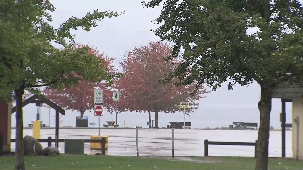 The first atmospheric river of the season is hitting B.C. hard Thursday, leaving thousands without power. (CityNews Image)