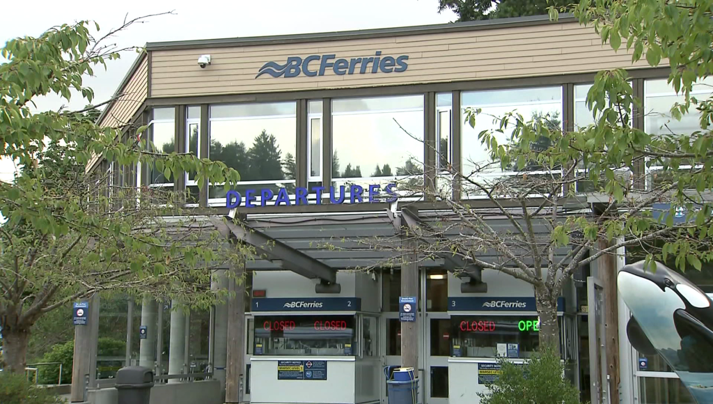 The BC Ferries Horseshoe Bay ferry terminal in West Vancouver