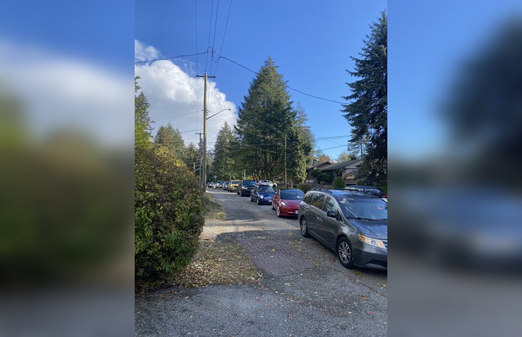 A large portion of the North Shore ended up gridlocked over the weekend because of a major BC Hydro repair after the big windstorm. (CityNews/Mike Lloyd)