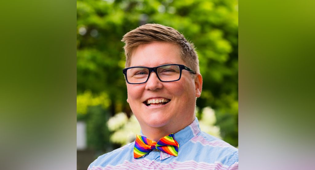 A photo of Teri Westerby, a Chilliwack school trustee who is also the first openly transgender man ever elected to public office in Canada