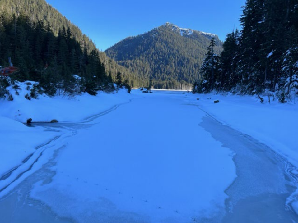 The Chapman Lake channel in the Sunshine Coast Regional District