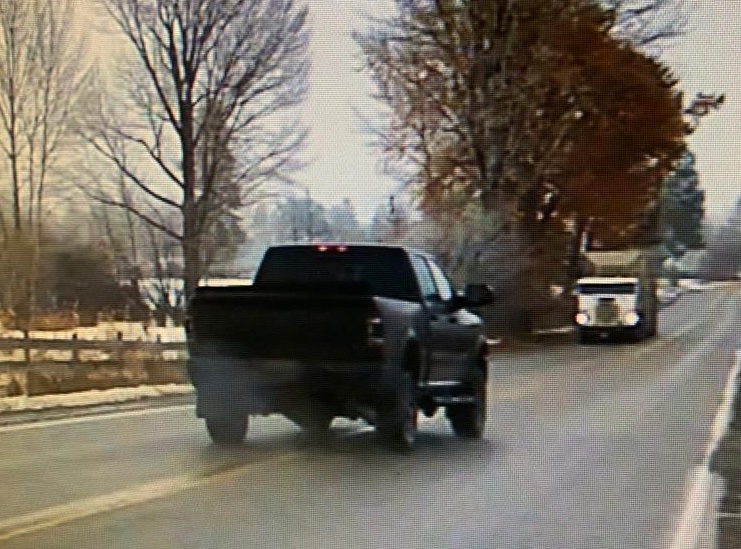 A stolen Dodge Ram pickup truck was spotted by officers near the Coquihalla on Nov. 23, leading to a chase that shut Highway 5 down for several hours