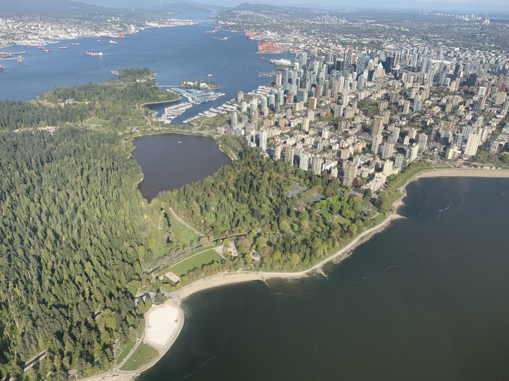 Downtown Vancouver, Second Beach, the Sea Wall, Stanley Park, English Bay and Lost Lagoon are seen here from the air in the summer of 2019. (CityNews Image)