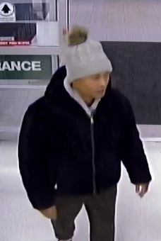 Security footage of a man who is suspected of assaulting a woman in a Coquitlam grocery store in November