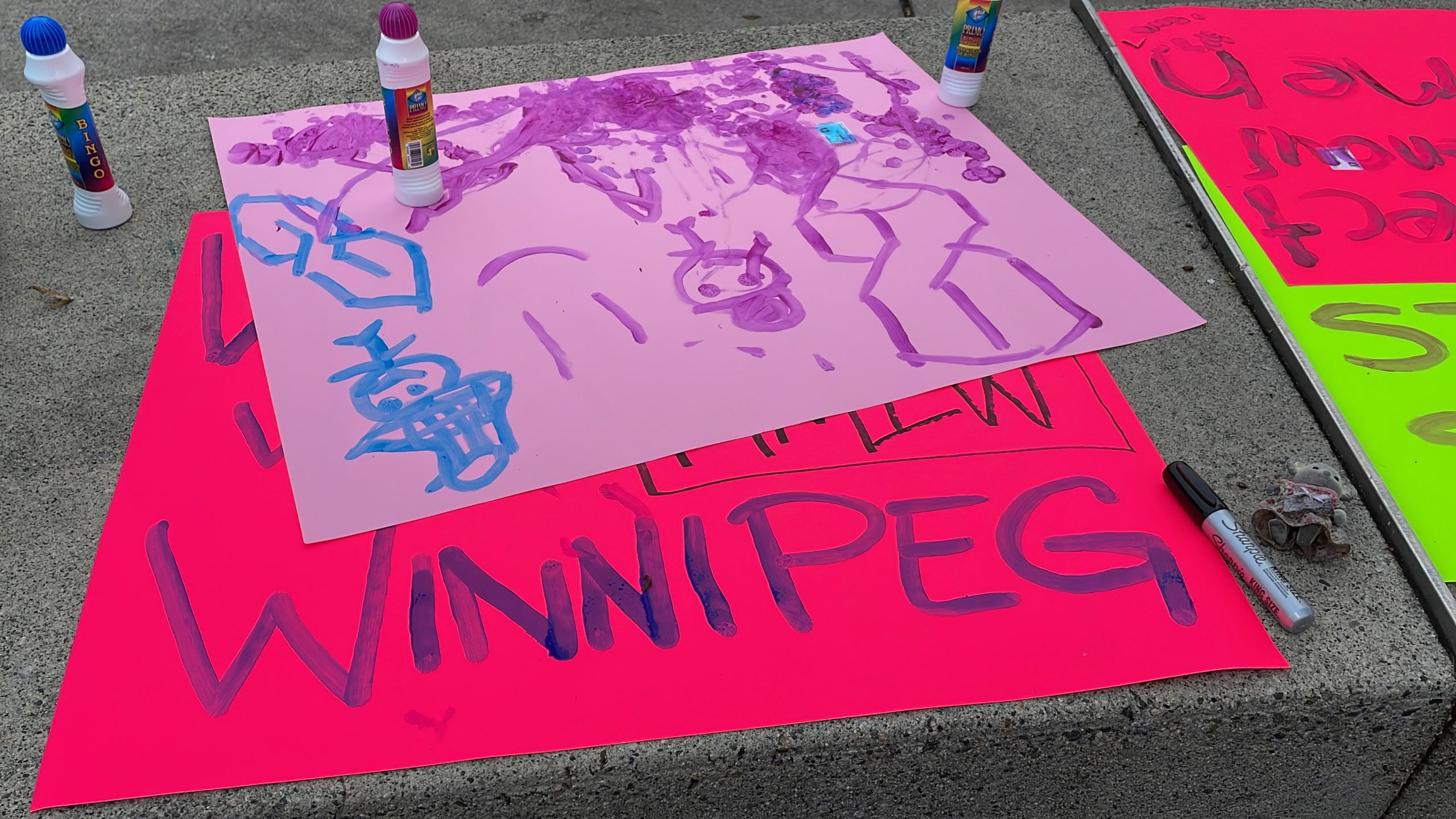 A sign at a vigil in honour of murdered and missing Indigenous women