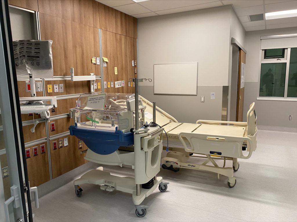 A patient room mockup for the new St. Paul's Hospital in Vancouver