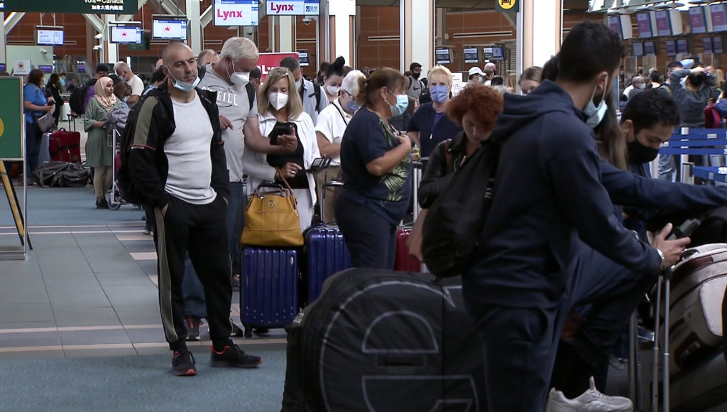 YVR Airport Announces Busiest Day Of The Year So Far CityNews Vancouver   Yvr Airport Lines 1024x580 