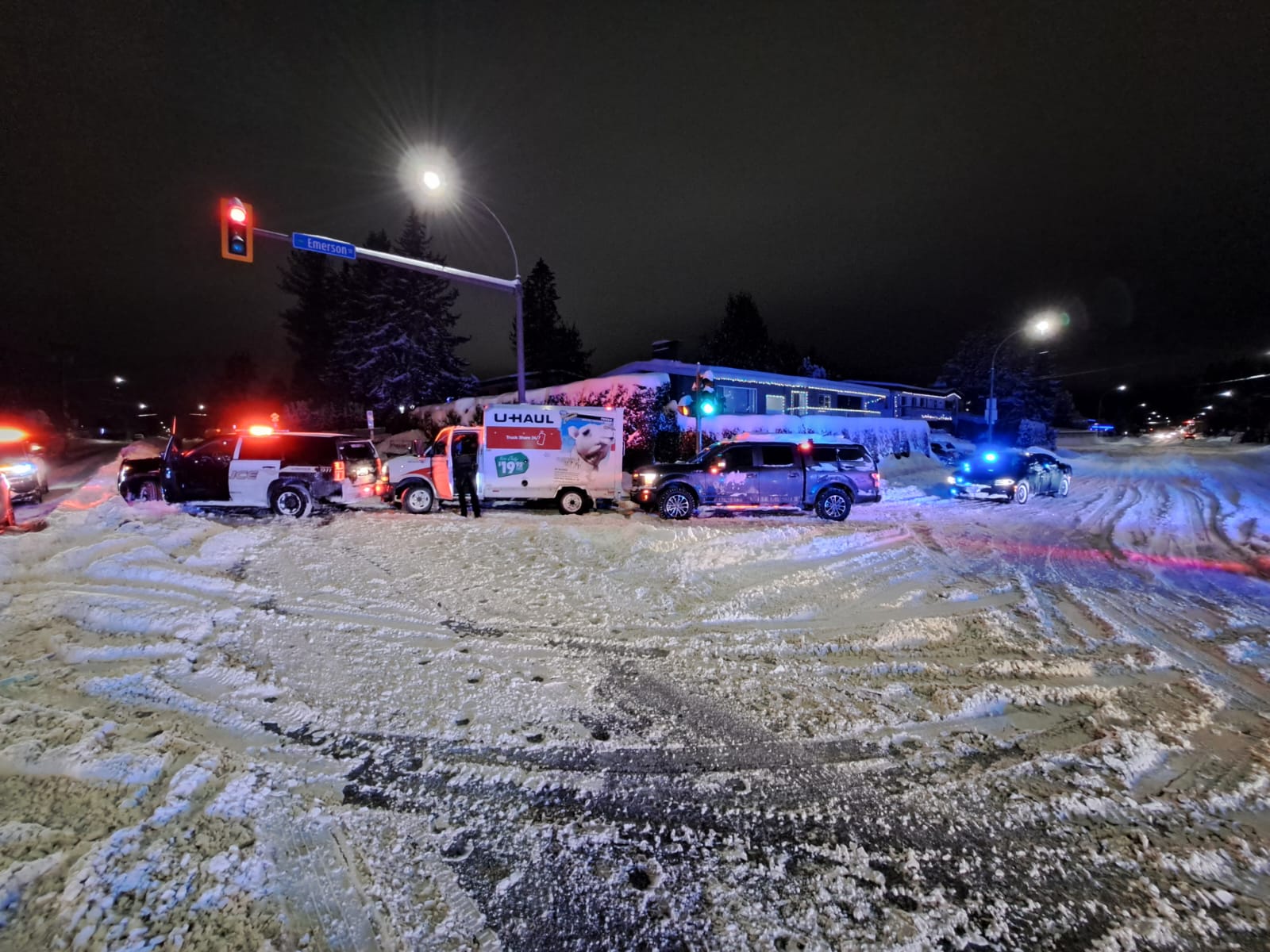 MicrosoftTeams-image (76) Charges are being recommended after a snowy, failed attempt by a Christmas grinch trying to get away from Abbotsford police this week. (Abbotsford Police Department)