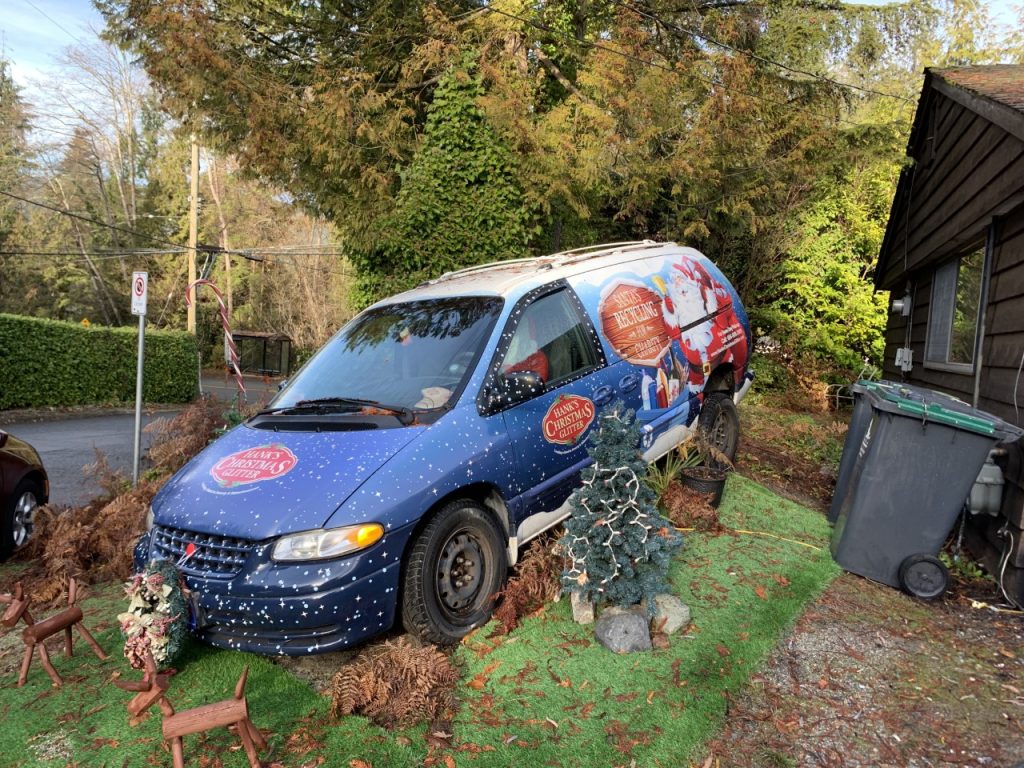 One of 'Santa Hank's' vans.