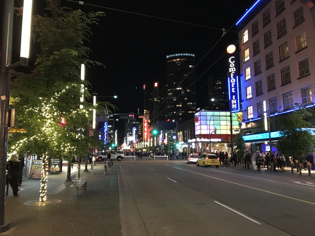 The area of Granville and Nelson streets in downtown Vancouver. (Chad Harris, CityNews Image)