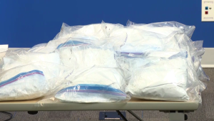 drugs in white plastic bags