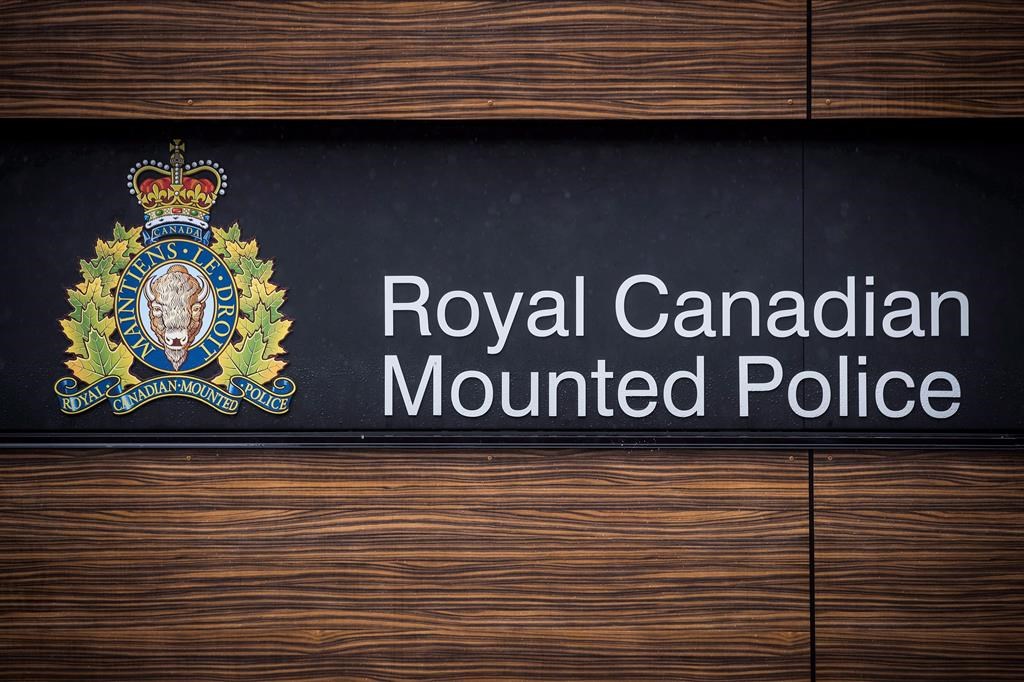 The RCMP logo is seen outside Royal Canadian Mounted Police "E" Division Headquarters